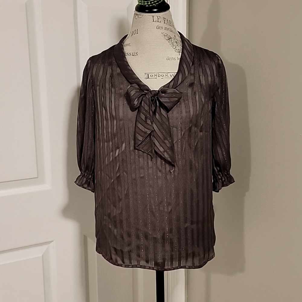 Mossimo women's dark grey blouse Size S